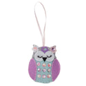 Trimits Felt Decoration Kit Ð Spring Owl, 2x6x13cm, Includes Pre-Cut Felt, Stuffing, Beads, Thread, and Instructions