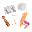 Kit de decoración de fieltro Trimits: llama, 2 x 6 x 13 cm, incluye fieltro precortado, relleno, cuentas, hilo e instrucciones-3