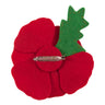 Kit de decoración de fieltro Trimits: broche de amapola, 2 x 6 x 13 cm, incluye fieltro precortado, relleno, cuentas, hilo e instrucciones