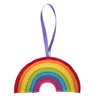 Trimits Vilten Versieringsset – Regenboog, 2x6x13cm, Inclusief Vooraf Uitgesneden Vilt, Vulmateriaal, Kralen, Draad en Instructies