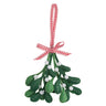 Kit de decoración de fieltro Trimits: muérdago navideño, 10 x 12 cm, incluye formas de fieltro, hilo, relleno, aguja y cinta