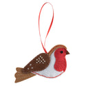 Trimits Felt Decoration Kit Ð Christmas Robin, 10x12cm, Includes Felt Shapes, Thread, Stuffing, Needle, and Ribbon