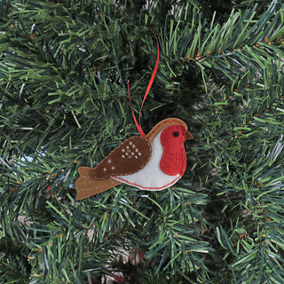 Trimits Felt Decoration Kit Ð Christmas Robin, 10x12cm, Includes Felt Shapes, Thread, Stuffing, Needle, and Ribbon