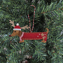Trimits Felt Decoration Kit Ð Christmas Festival Dachshund, 10x12cm, Includes Felt Shapes, Thread, Stuffing, Needle, and Ribbon-2