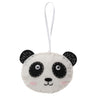Trimits Vilten Versieringsset – Panda, 2x6x13cm, Inclusief Vooraf Uitgesneden Vilt, Vulmateriaal, Kralen, Draad en Instructies