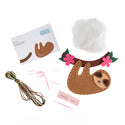 Trimits Felt Decoration Kit Ð Sloth, 2x6x13cm, Includes Pre-Cut Felt, Stuffing, Beads, Thread, and Instructions