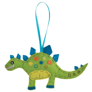 Trimits Felt Decoration Kit Ð Dinasour, 2x6x13cm, Includes Pre-Cut Felt, Stuffing, Beads, Thread, and Instructions