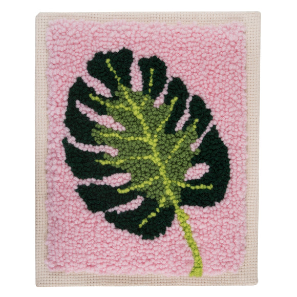 Kit de punzón Trimits con hilo y bastidor: planta de queso, 15,2 cm de diámetro, incluye hilo de bordar, bastidor, tela, punzón, instrucciones en inglés, francés y alemán