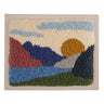 Trimits Punch Needle Kit Ð Floss and Hoop: Landscape, 15.2cm Diameter, Includes Embroidery Floss, Hoop, Fabric, Punch Needle, Instructions in English, French, German
