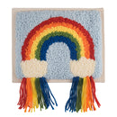 Trimits Punch Needle Kit Ð Floss and Hoop: Rainbow, 15.2cm Diameter, Includes Embroidery Floss, Hoop, Fabric, Punch Needle, Instructions in English, French, German-1