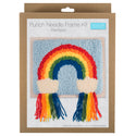 Trimits Punch Needle Kit Ð Floss and Hoop: Rainbow, 15.2cm Diameter, Includes Embroidery Floss, Hoop, Fabric, Punch Needle, Instructions in English, French, German