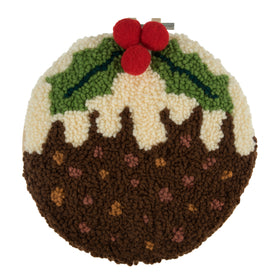 Trimits Punch Needle Kit Yarn and Hoop: Christmas Pudding, 20.3cm Diameter, Includes Yarn, Hoop, Fabric, Punch Needle, and Instructions