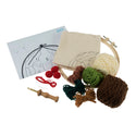 Trimits Punch Needle Kit Ð Yarn and Hoop: Christmas Pudding, 20.3cm Diameter, Includes Yarn, Hoop, Fabric, Punch Needle, and Instructions