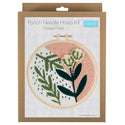 Trimits Punch Needle Kit Ð Yarn and Hoop: Foliage Floral, 20.3cm Diameter, Includes Yarn, Hoop, Fabric, Punch Needle, Instructions in EN, FR, GER