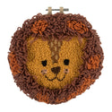 Trimits Punch Needle Kit Ð Yarn and Hoop: Lion, 20.3cm Diameter, Includes Yarn, Hoop, Fabric, Punch Needle, Instructions in EN, FR, GER