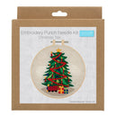 Kit de aguja perforadora Trimits: hilo y bastidor: árbol de Navidad de 15,2 cm de diámetro, incluye hilo, bastidor, tela, aguja perforadora e instrucciones-3