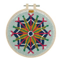 Trimits Punch Needle Kit Ð Floss and Hoop: Christmas Scandi Bauble, 15.2cm Diameter, Includes Floss, Hoop, Fabric, Punch Needle, and Instructions