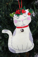 Trimits Felt Decoration Kit Ð Christmas: Cat, 2x6x13cm, Includes Pre-Cut Felt, Stuffing, Beads, Thread, and Instructions-2