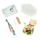 Trimits Felt Decoration Kit Ð Christmas: Cat, 2x6x13cm, Includes Pre-Cut Felt, Stuffing, Beads, Thread, and Instructions-4