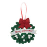 Trimits Filz-Dekorationsset – Weihnachts-Nordische Schneeflocke, 9x12cm, Enthält Filzformen, Füllmaterial, Perlen, Pailletten, Faden und Bommel