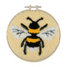 Trimits Priknaaldset Ð Wol en Borduurring: Bij, 20,3 cm Diameter, Inclusief Wol, Borduurring, Stof, Priknaald, Instructies in EN, FR, DU
