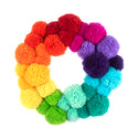 Trimits Pom Pom Wreath Kit Ð Green, 30x30cm, Includes Pom Pom Makers, Yarn, and Metal Hoop