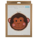 Trimits Punch Needle Kit Ð Yarn and Hoop: Monkey, 20.3cm Diameter, Includes Yarn, Hoop, Fabric, Punch Needle, Instructions in EN, FR, GER