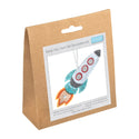 Trimits Felt Decoration Kit Ð Rocket, 2x6x13cm, Includes Pre-Cut Felt, Stuffing, Beads, Thread, and Instructions