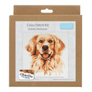 Trimits Counted Cross Stitch Kit Ð Large: Golden Lab Retriver , 36x36cm, Includes Aida Fabric, Pre-Sorted Threads, Needle, Personalizing Alphabet, Instructions in English, French, German-3