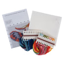 Kit de punto de cruz contado Trimits Ð Grande: Vaca, 36 x 36 cm, incluye tela Aida, hilos preclasificados, aguja, alfabeto personalizable, instrucciones en inglés, francés y alemán-3