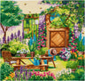 Trimits Telpatroon Borduurpakket Ð Extra Groot: Landelijke Tuin, 50x50cm, Inclusief Aida Stof, Vooraf Gesorteerde Draden, Naald, Instructies in het Engels, Frans, Duits