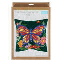 Trimits Half Stitch Tapestry Kit Ð Cushion: Flutterby, 40x40cm, Includes Pre-Printed Canvas, Acrylic Yarns, Needle, Cushion Back, Instructions in English, French, German