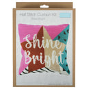Trimits Half Stitch Tapestry Kit Ð Cushion: Shine Bright, 40x40cm, Includes Pre-Printed Canvas, Acrylic Yarns, Needle, Cushion Back, Instructions in English, French, German-5