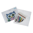 Trimits Counted Cross Stitch Kit Ð Owl, 6-Count Binca Fabric, Includes Pre-Sorted Threads, Needle, Instructions in English, French, German