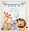 Kit de punto de cruz contado Trimits Ð Grande: Bebé, 36 x 36 cm, incluye tela Aida, hilos preclasificados, aguja, alfabeto personalizable, instrucciones en inglés, francés y alemán