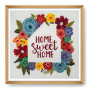 Trimits Counted Cross Stitch Kit Ð Large: Home Sweet Home, 36x36cm, Includes Aida Fabric, Pre-Sorted Threads, Needle, Personalizing Alphabet, Instructions in English, French, German-2