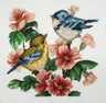 Trimits Zählmuster-Stickset Ð Groß: Vogel, 36x36cm, Enthält Aida-Stoff, Vorgeordnete Garne, Nadel, Personalisierbares Alphabet, Anleitung auf Englisch, Französisch, Deutsch
