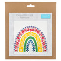 Trimits Counted Cross Stitch Kit Ð Large: Rainbow, 36x36cm, Includes Aida Fabric, Pre-Sorted Threads, Needle, Personalizing Alphabet, Instructions in English, French, German