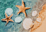 Kit de broderie au point de croix imprimé Trimits – Grand modèle : Crystal Shore, toile Aïda 11 points, fils pré-triés, aiguille et instructions en anglais, français, allemand, espagnol, italien et néerlandais inclus.