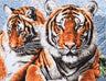 Kit de broderie au point de croix imprimé Trimits – Très grand : Tigre, toile Aïda 14 points, fils pré-triés, aiguille et instructions en anglais, français, allemand, espagnol, italien et néerlandais inclus.