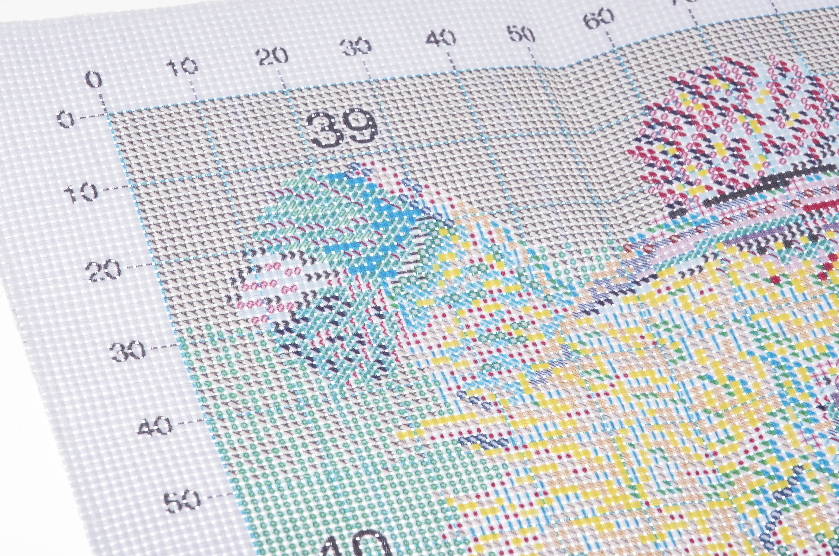 Kit de punto de cruz estampado Trimits, tamaño grande: llama, tela Aida de 11 hilos, incluye hilos preseleccionados, aguja, instrucciones en EN, FR, DE, ES, IT, NL