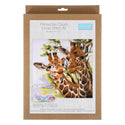 Trimits Printed Cross Stitch Kit Ð Extra Large: Giraffe, 14-Count Aida Fabric, Includes Pre-Sorted Threads, Needle, Instructions in EN, FR, DE, ES, IT, NL