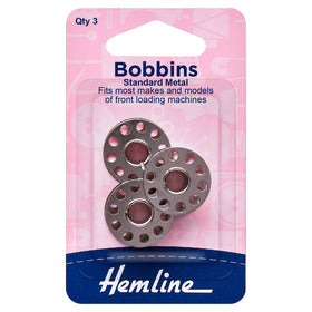 Hemline Metal Bobbin: Universal, Class 15K - Threads