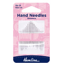 Hemline Hand Sewing Needles: Betweens/Quilting: Size 3-9: 16 Pieces-1
