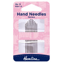 Hemline Hand Sewing Needles: Darner: 10 Pieces-1