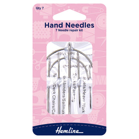 Hemline Hand Sewing Needles: Repair: 7 Pieces - Hand-Sewing Needles