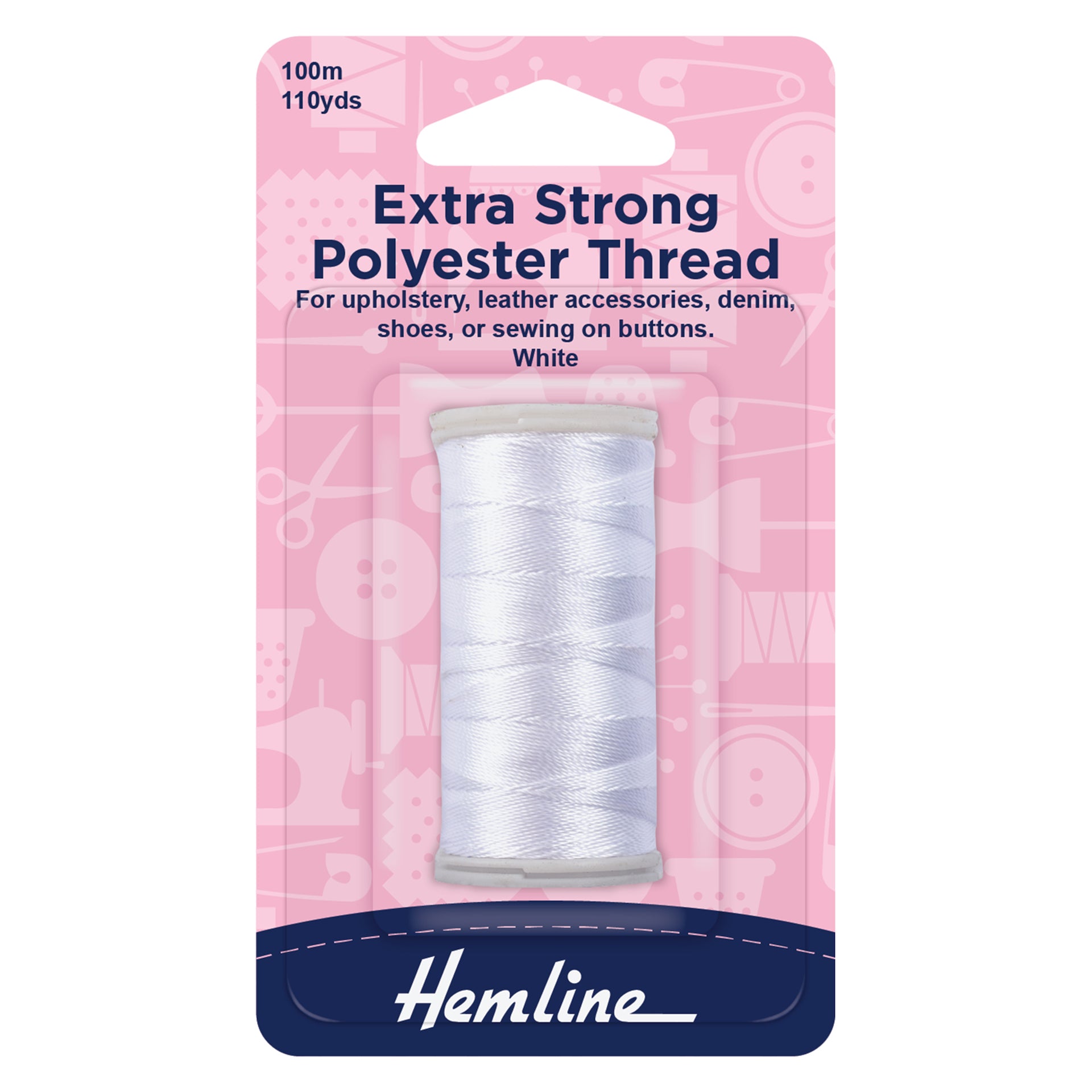 Hemline Thread: Extra Strong: Polyester: 100m