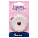 Hemline Tape Measure: Retractable: 150cm-1
