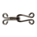 Hemline Hooks and Eyes: Nickel: Size 9: 10 Sets-2