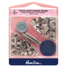 Kit de inicio de broches de níquel Hemline para yates y caravanas: 10 juegos